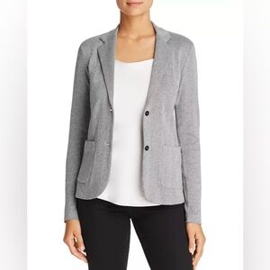 Majestic Filatures Cotton, cashmere Silk Knit Herringbone blazer, size 1 (XS/S)